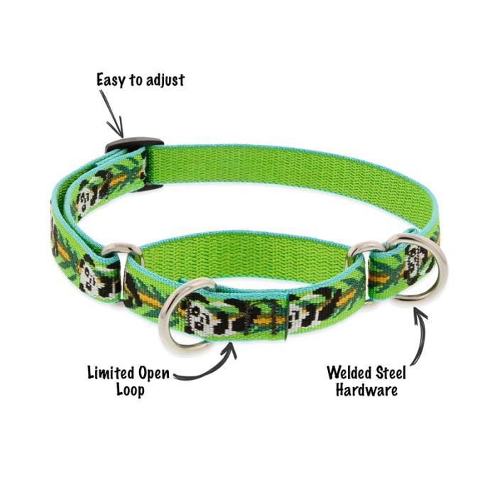 Lupine Pet - Choke Collar Nylon Adj Petunias