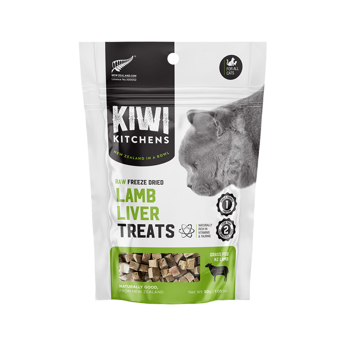 Cat Lamb Liver Treats Grass	Fed Raw Freeze Dried