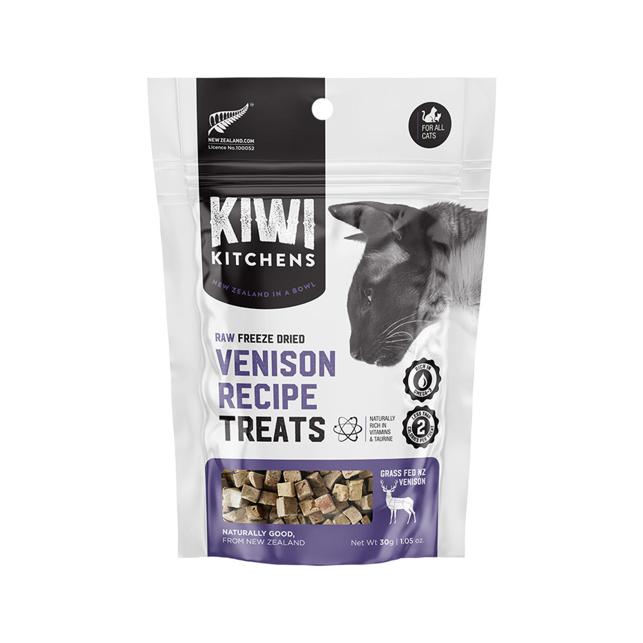 Cat Venison Recipe Treats W/Organ Meat Grass Fed Raw Freeze Dried