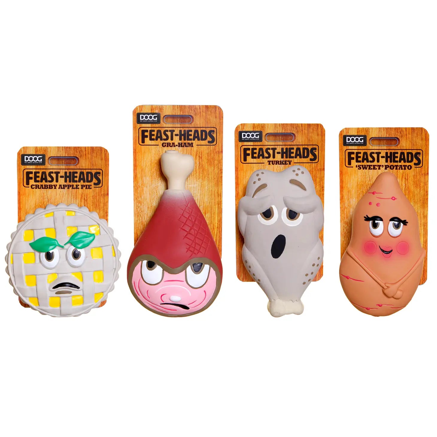 THE FEASTHEADS SQUEAKER TOYS