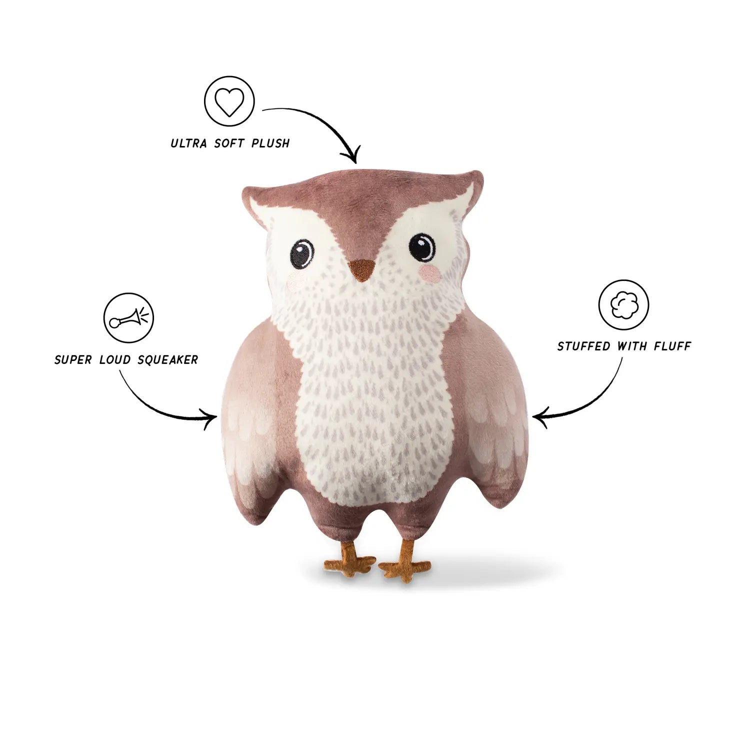 Wagsdale - I Don't Give Hoot Plush Dog Toy