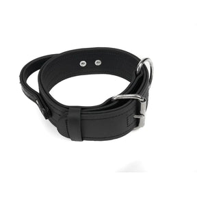 DogLine - Biothane Agitation Collar With Handle 20"-25" Black