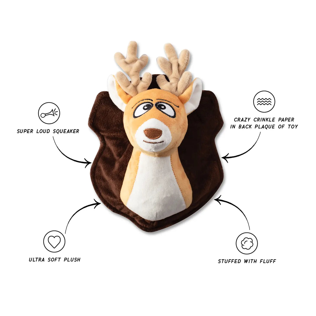 Wagsdale - Oh Deer! Plush Dog Toy