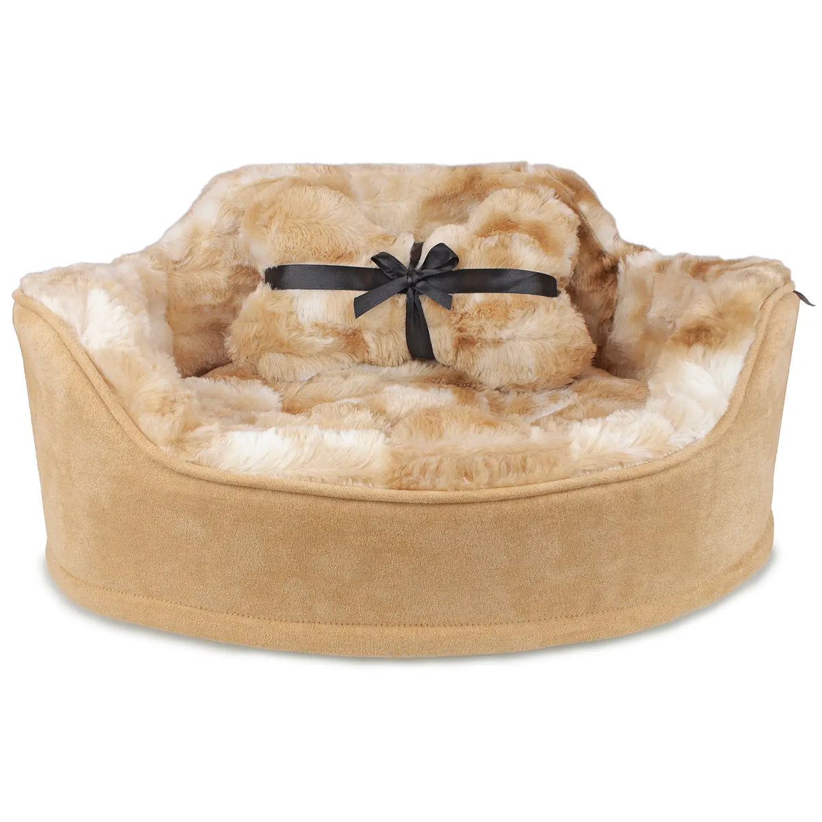 Precious Tails - Princess Pet Bed with Bone Pillow