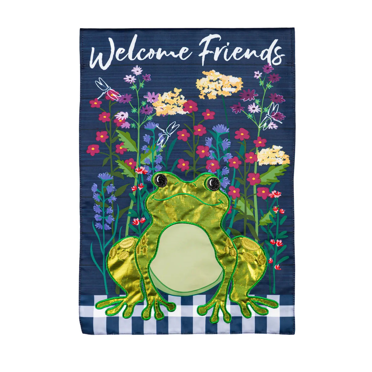 Flag Frog Whimsical