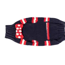 Dog Sweater Bow Tie Red, White & Blue