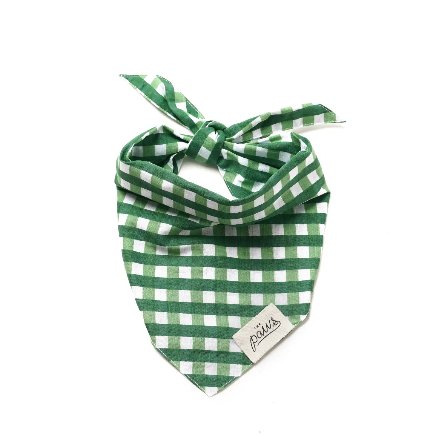 The Paws - Bandana Green Check