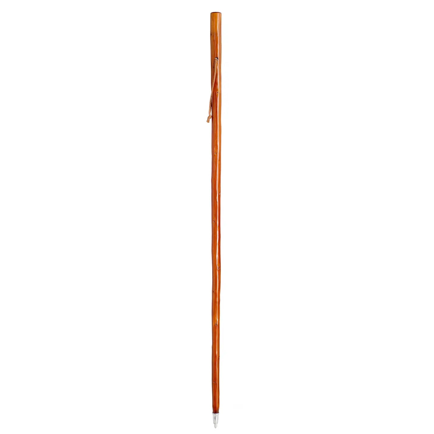 Dark Brown Mountain Cane w Compass on top