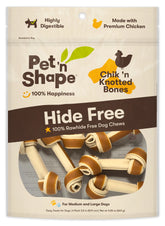 Pet 'n Shape - Hide Free Chick 'n Knotted Bones 3 1/2"