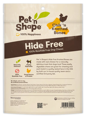 Pet 'n Shape - Hide Free Chick 'n Knotted Bones 3 1/2"