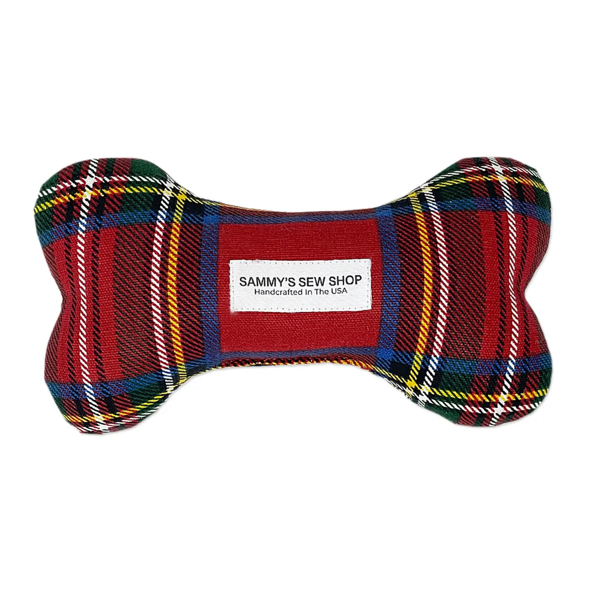 Sammy's Sew Shop - Dog Bone Stewart Tartan Squeak