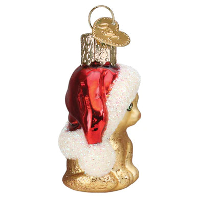 Old World Christmas - Mini Santa's Kitten Ornament