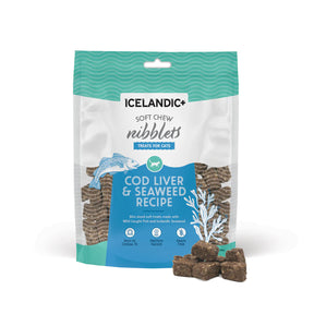 Icelandic+ - Soft Chew Nibblets Cod Liver & Seaweed Treats For Cats