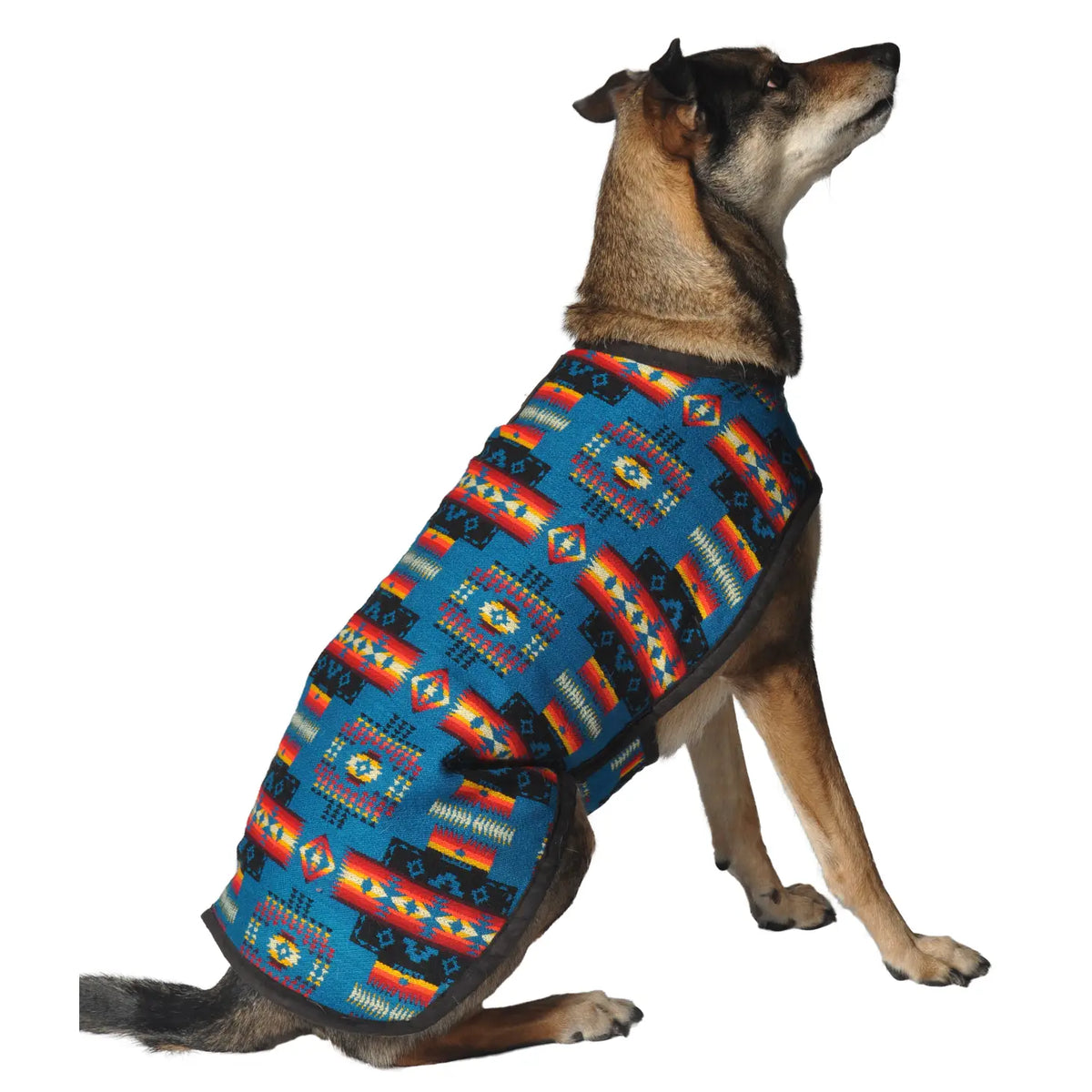 Dog Blanket Coat Southwest Turquoise