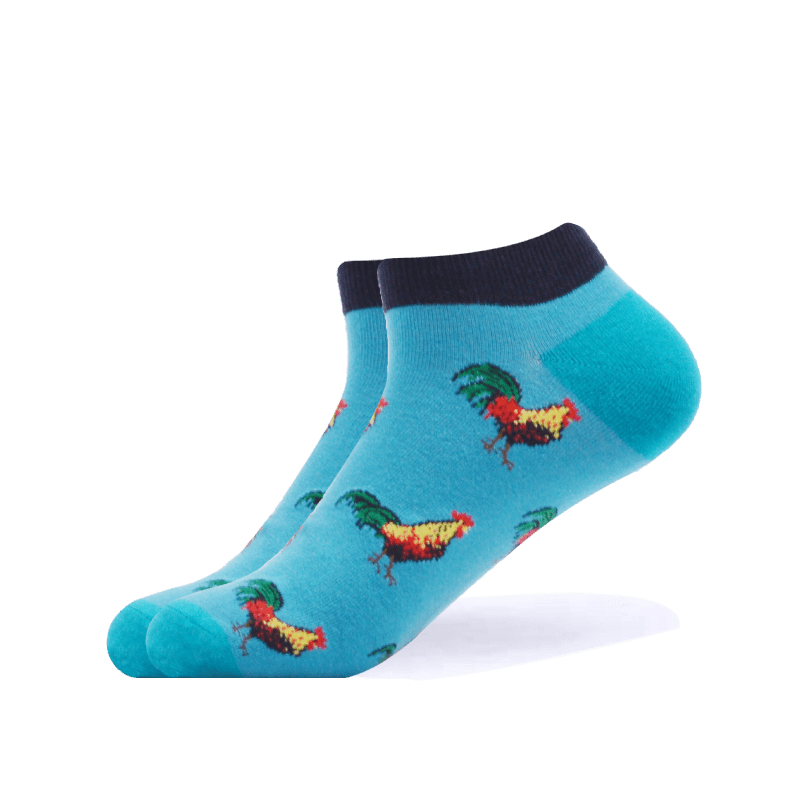 Blue Rooster Ankle Socks - WestSocks