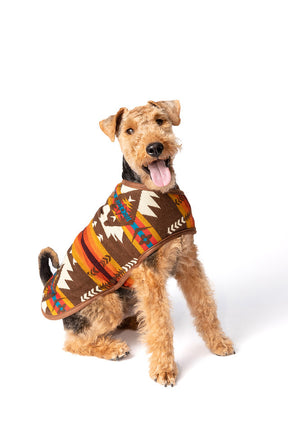 Dog Blanket Coat Southwest Brown