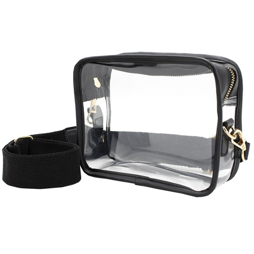 Camera Crossbody - Clear PVC w Black