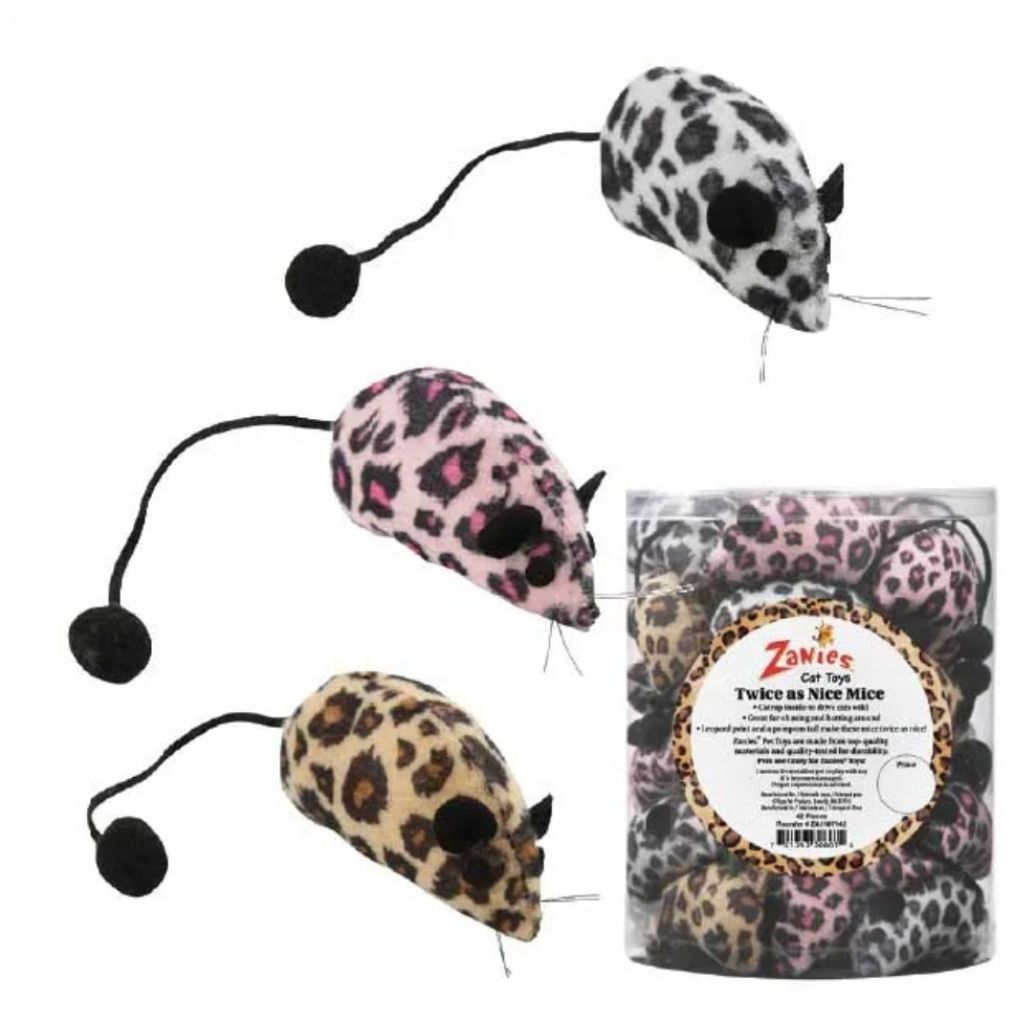 Twice As Nice Mice Leopard Print