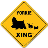 Yorkie X-ing Sign