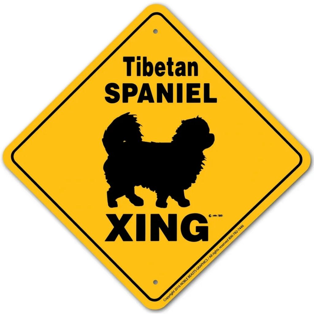 Tibetian Spaniel X-ing Sign