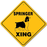 Springer Spaniel X-ing Sign