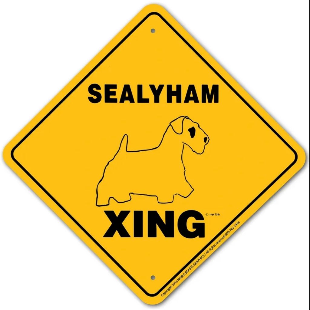 Sealyham Terrier X-ing Sign