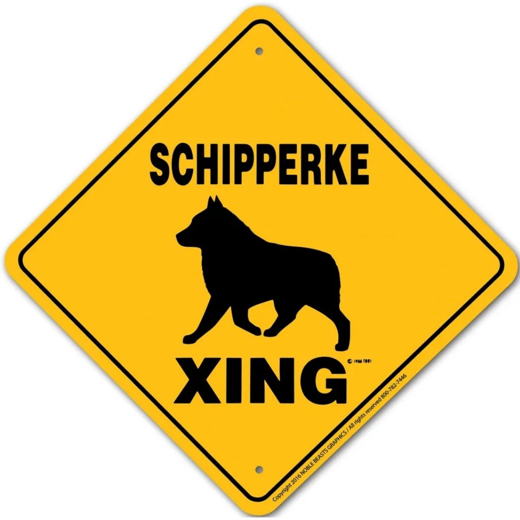 Schipperke X-ing Sign