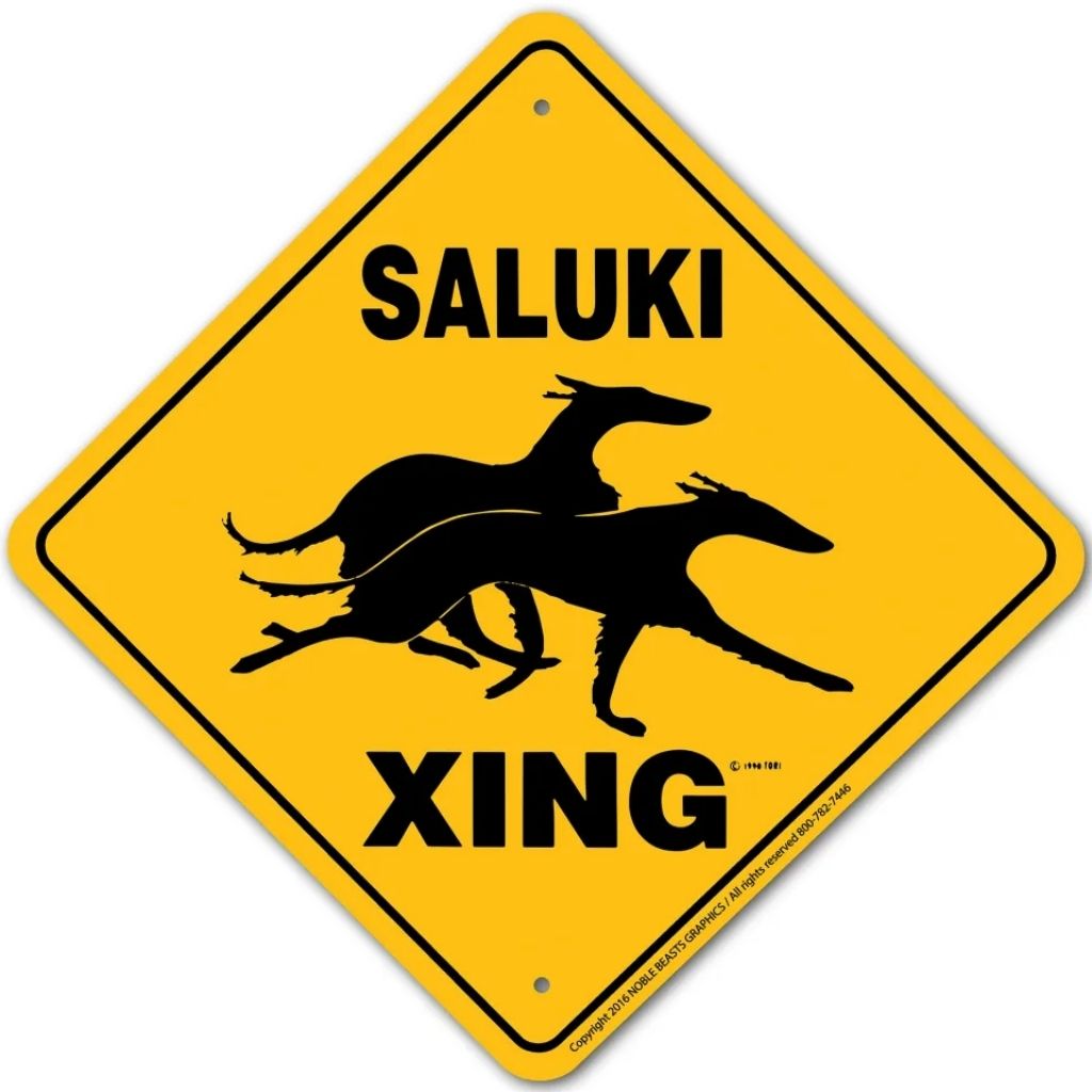 Saluki X-ing Sign