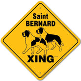 Saint Bernard X-ing Sign