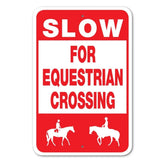 Equestrian X-ing Sign