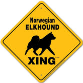 Elkhound X-ing Sign