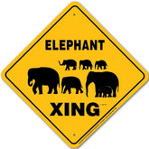 Elephant X-ing Sign