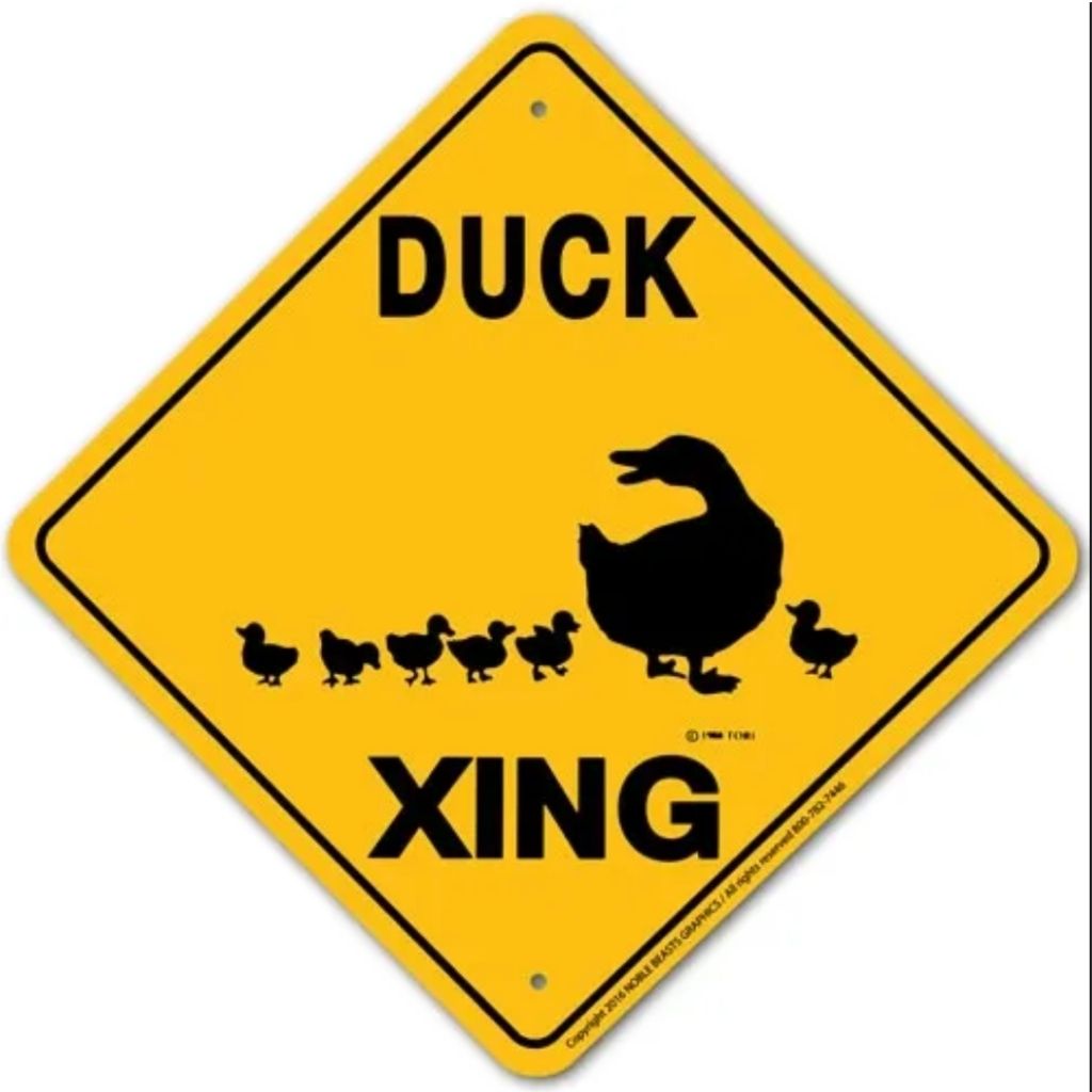 Duck X-ing Sign