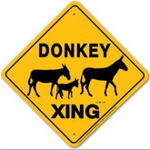 Donkey X-ing Sign