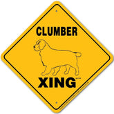 Clumber Spaniel X-ing Sign