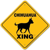 Chihuahua X-ing Sign