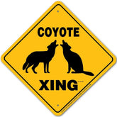 Coyote X-ing Sign