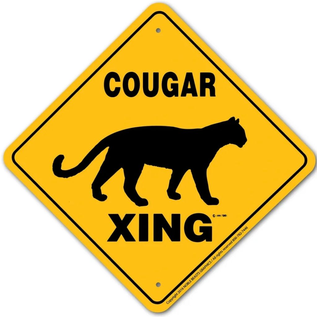 Cougar X-ing Sign