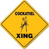 Cockatiel X-ing Sign