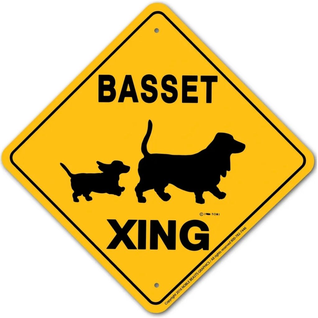 Basset Hound X-ing Sign