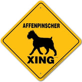 Affenpinscher X-ing Sign