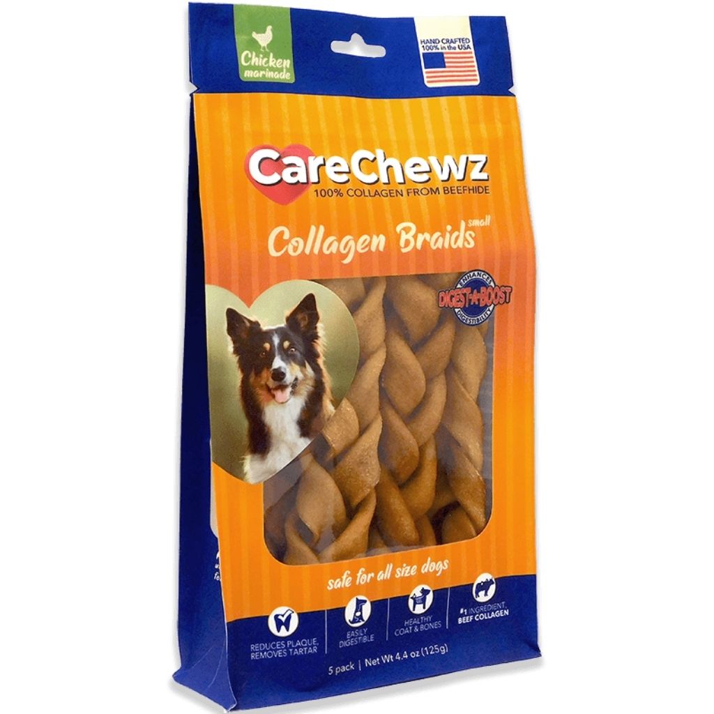 CareChewz Braided Collagen Chews 5 Pack 6-7'