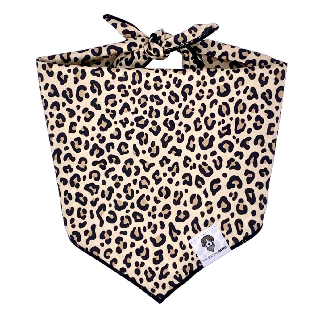 The Social Dawg - Bandana Leopard Tie-On