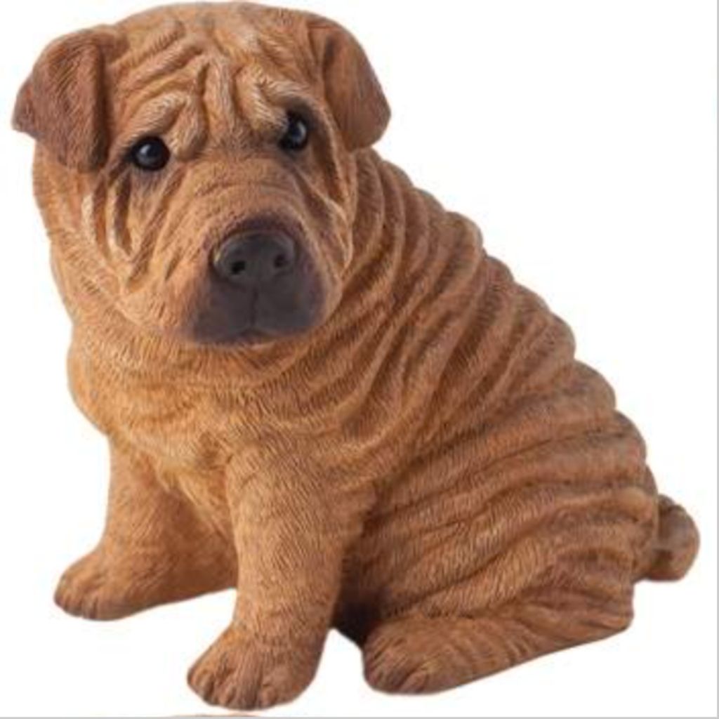 Figurine Small Shar-Pei Red