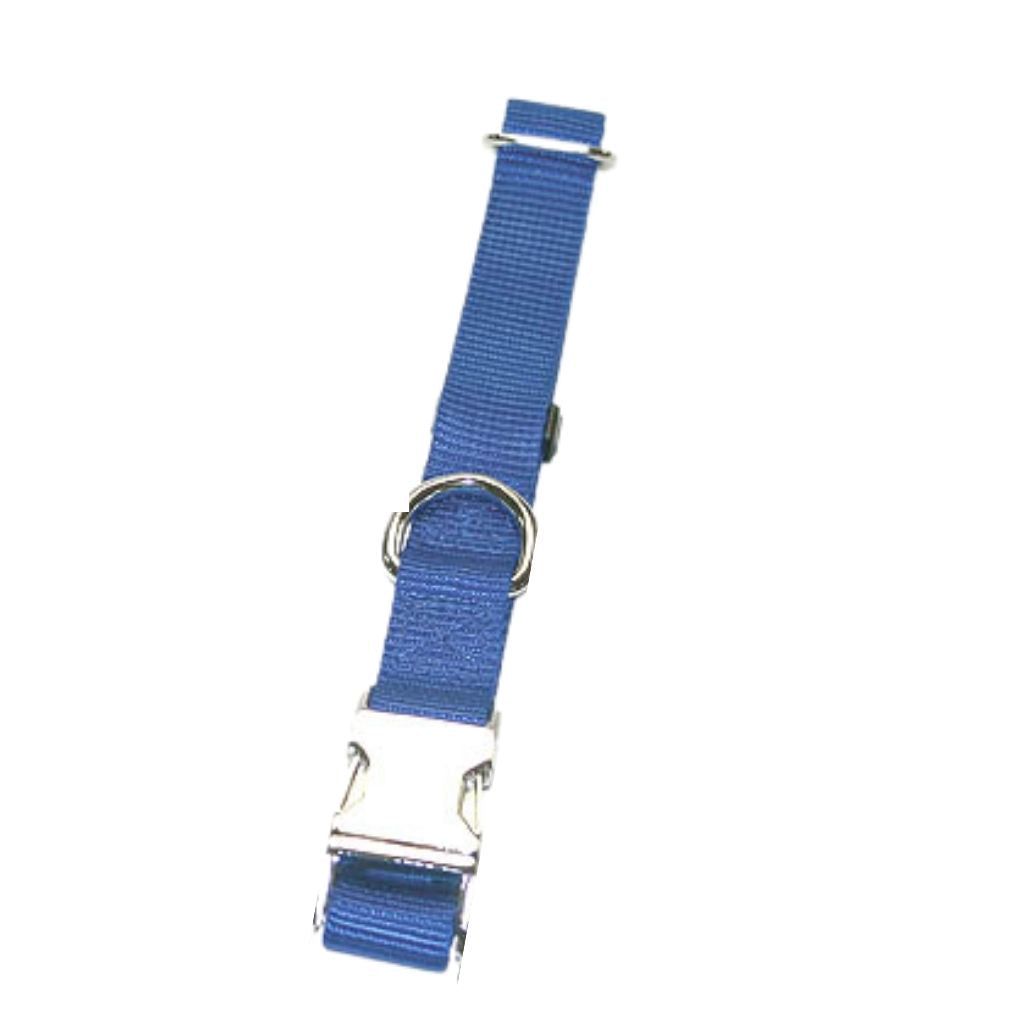 Leather Brothers - Collar Nylon Adjustable With Metal Buckle Large 1"