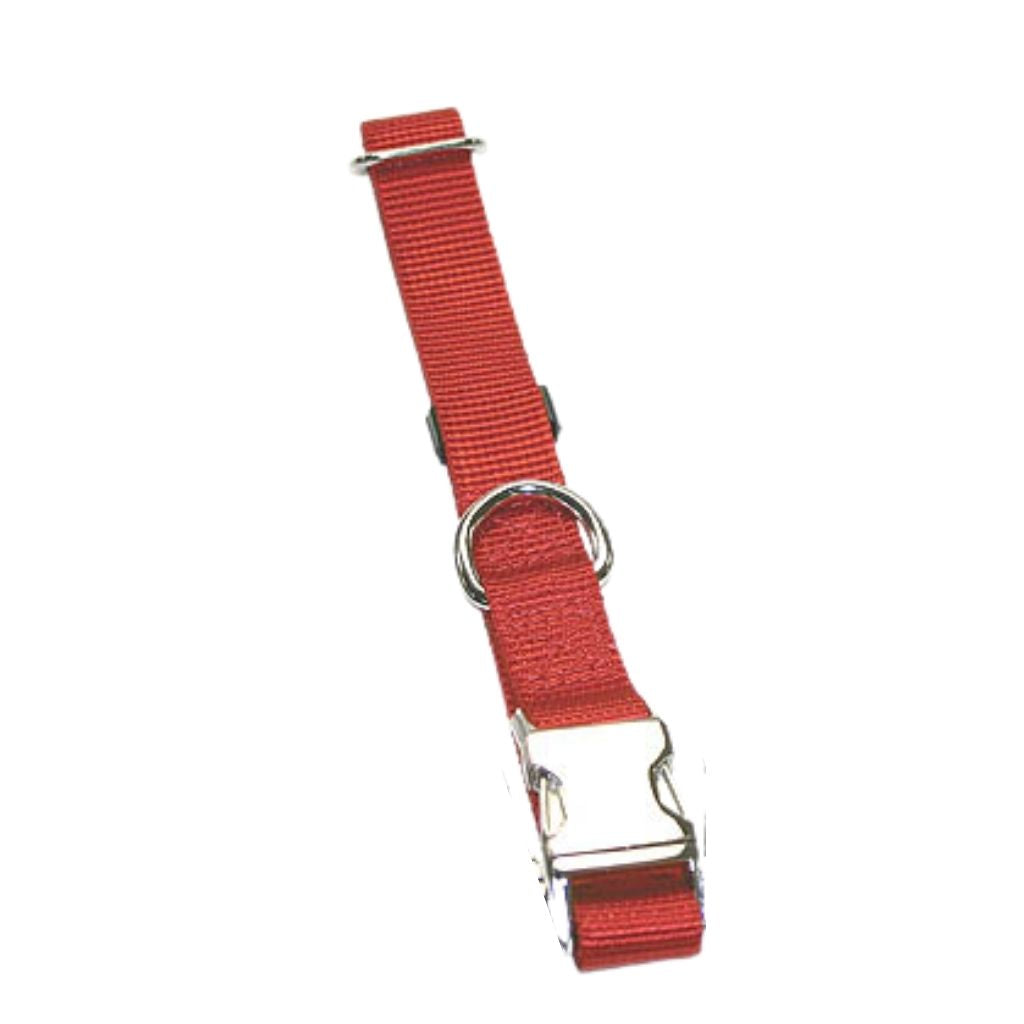 Leather Brothers - Collar Nylon Adjustable With Metal Buckle Large 1"