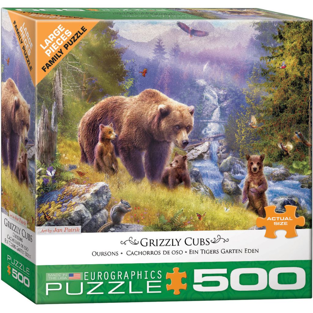 Puzzle Grizzly Cubs