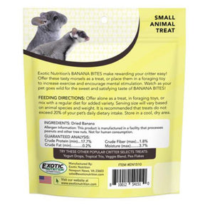 Exotic Nutrition - Banana Bites Small Animal Treats