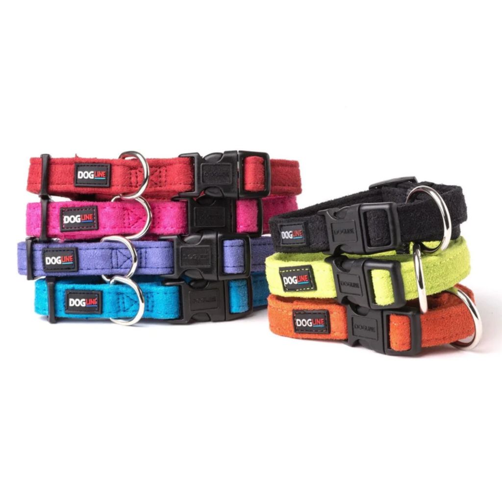 DogLine - Collar Microfiber Adjustable & Washable 1" x 15-25"