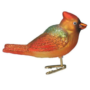 Old World Christmas - Gentle Cardinal Clip-On Ornament